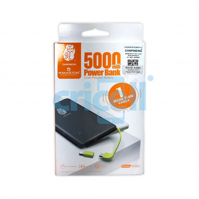 Carregador Portátil 5000 mAh - H'maston