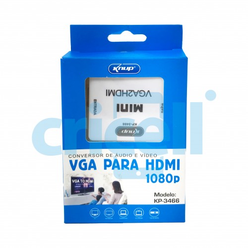 Conversor VGA Para HDMI - Knup