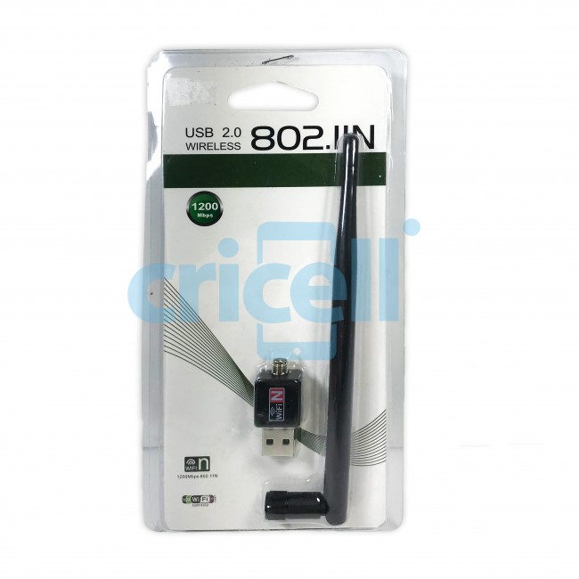 Adaptador Antena Wifi Usb 2.0 Repetidor Sinal 802.11n 1200mbps